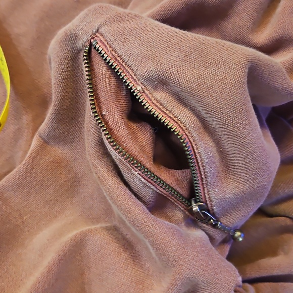 Free people.Light pink mauve sweatshirt dress top amazing - Picture 11 of 14